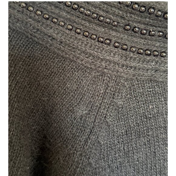Vintage Christopher A Black Beaded Sweater - Size M, 1990s Style, New with Tags - Picture 2 of 4